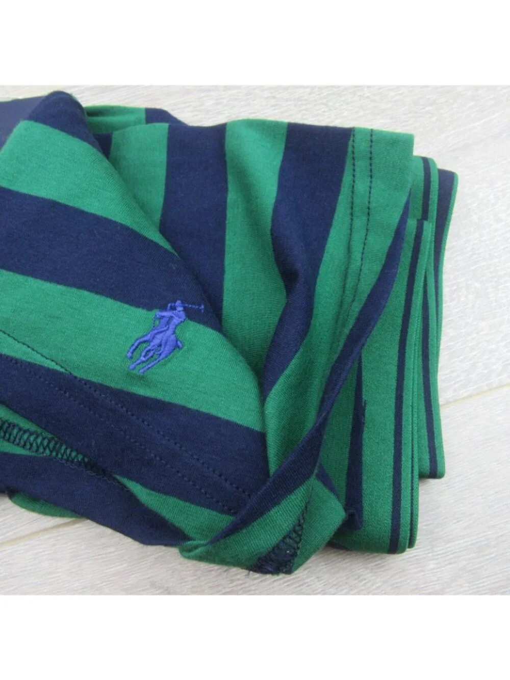 Polo Ralph Lauren Boxer Briefs Mens Size XL Green Navy Striped NEW FL501S